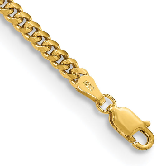 Solid Miami Cuban Link with Lobster Clasp Bracelet - WBC