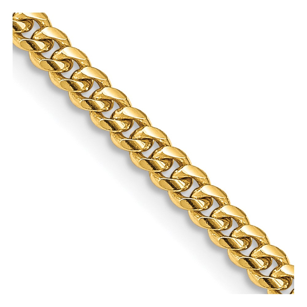 Solid Miami Cuban Link with Lobster Clasp Chain - WBC