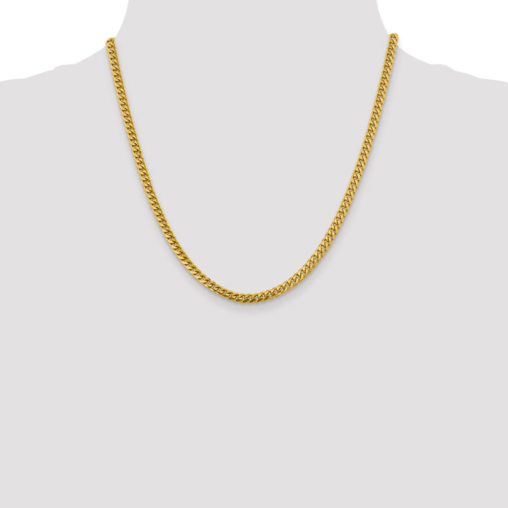 Solid Miami Cuban Link with Lobster Clasp Chain - WBC