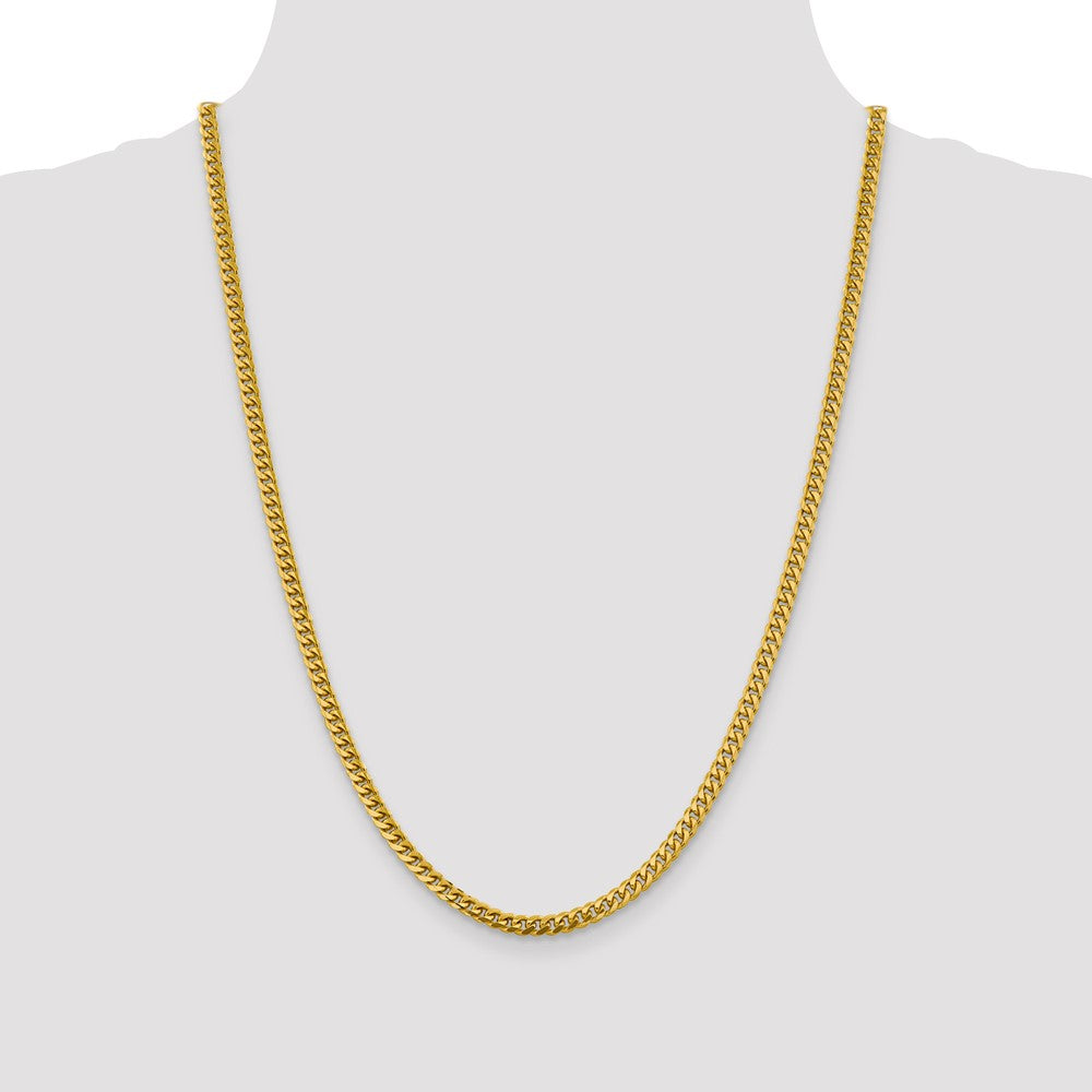 Solid Miami Cuban Link with Lobster Clasp Chain - WBC