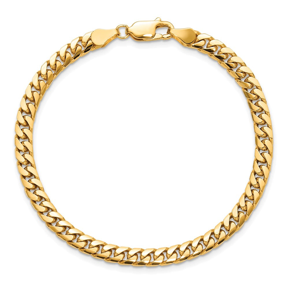 Solid Miami Cuban Link with Lobster Clasp Bracelet - WBC