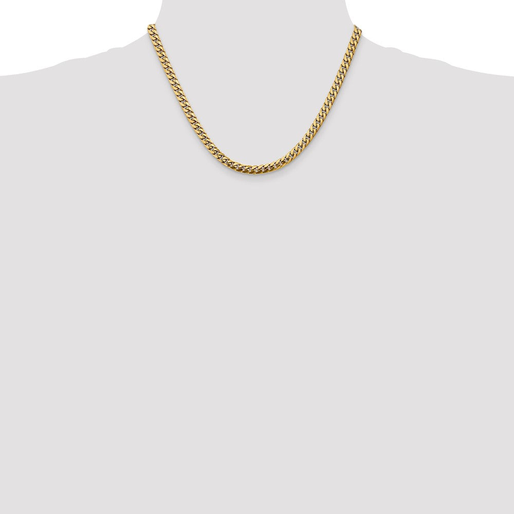 Solid Miami Cuban Link with Lobster Clasp Chain - WBC