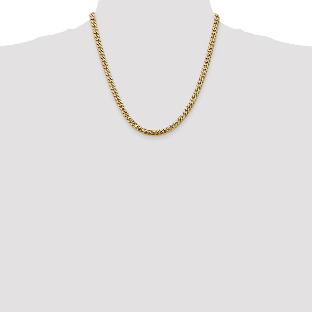 Solid Miami Cuban Link with Lobster Clasp Chain - WBC