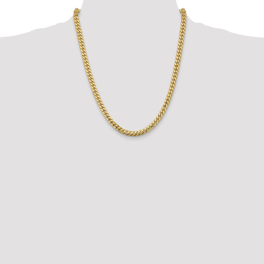 Solid Miami Cuban Link with Lobster Clasp Chain - WBC
