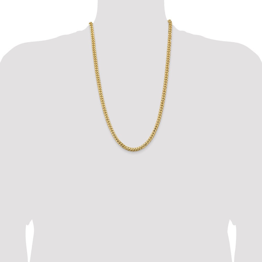 Solid Miami Cuban Link with Lobster Clasp Chain - WBC
