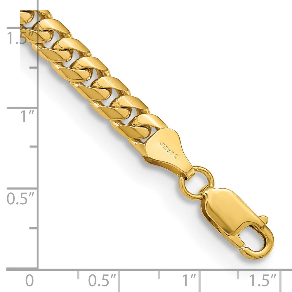 Solid Miami Cuban Link with Lobster Clasp Bracelet - WBC