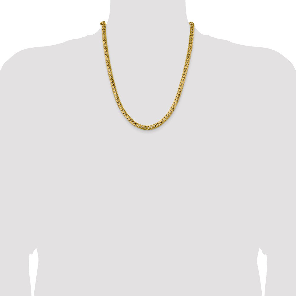 Solid Miami Cuban Link with Lobster Clasp Chain - WBC