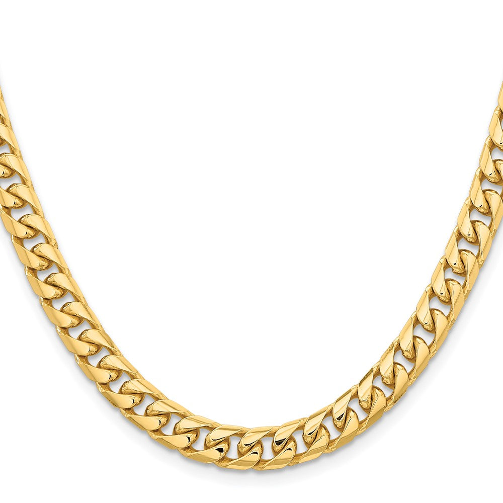Solid Miami Cuban Link with Lobster Clasp Chain - WBC