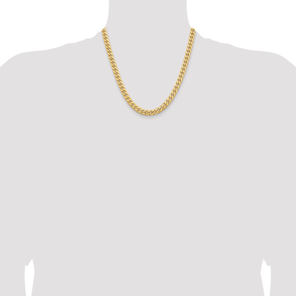 Solid Miami Cuban Link with Lobster Clasp Chain - WBC