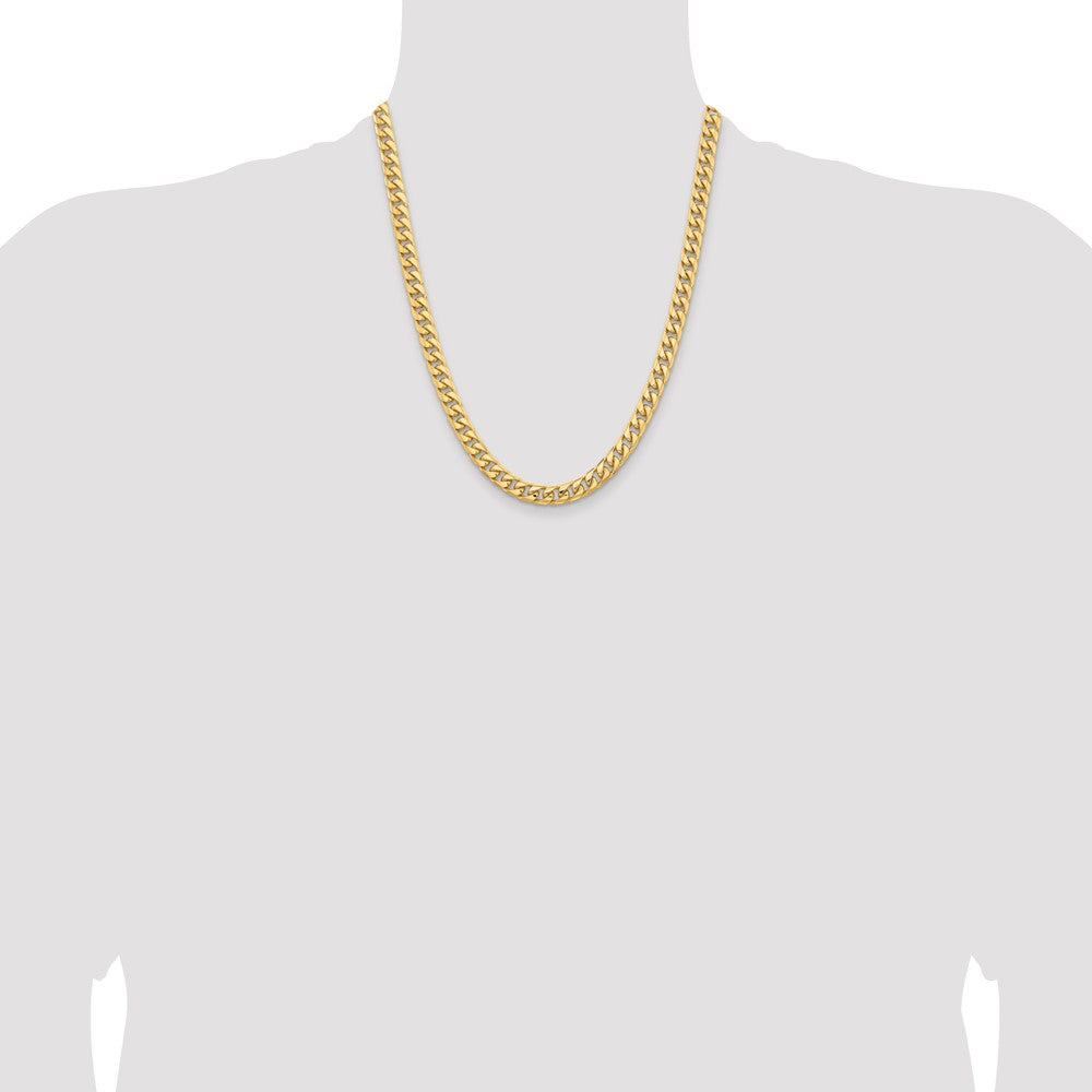 Solid Miami Cuban Link with Lobster Clasp Chain - WBC
