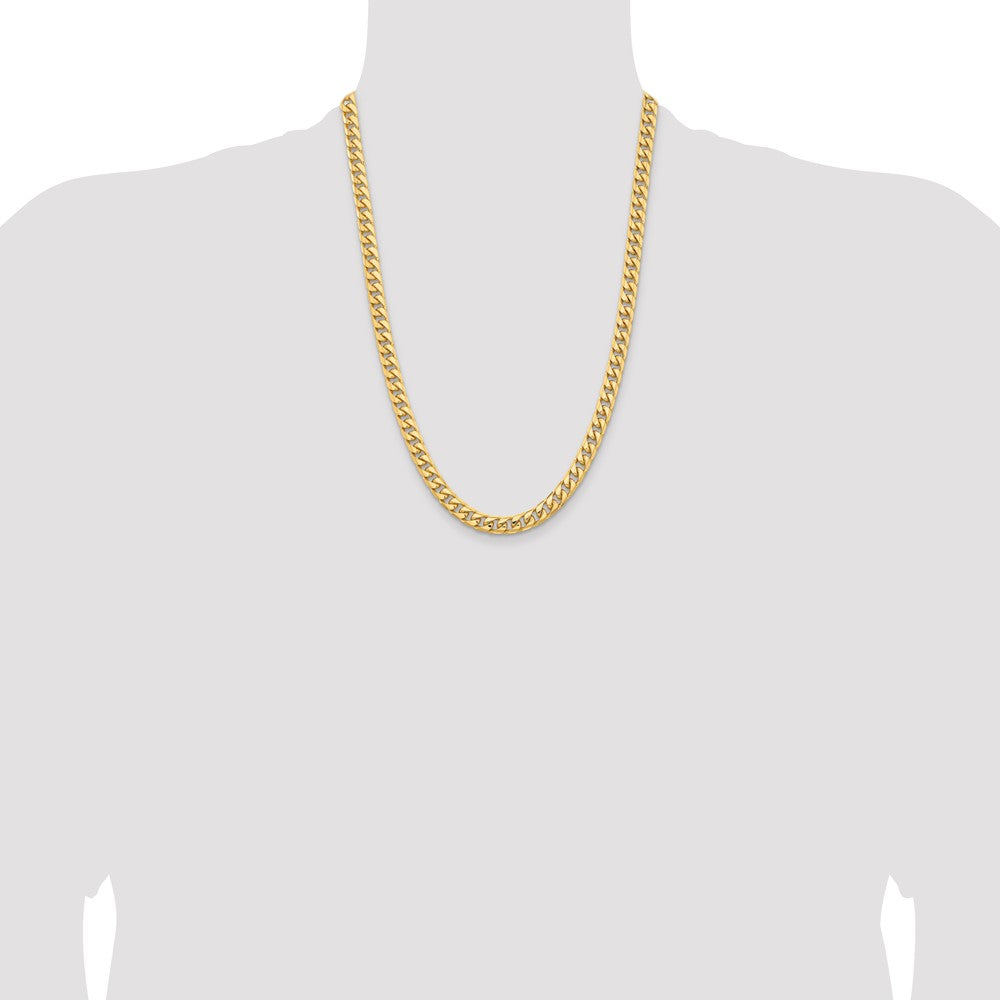 Solid Miami Cuban Link with Lobster Clasp Chain - WBC