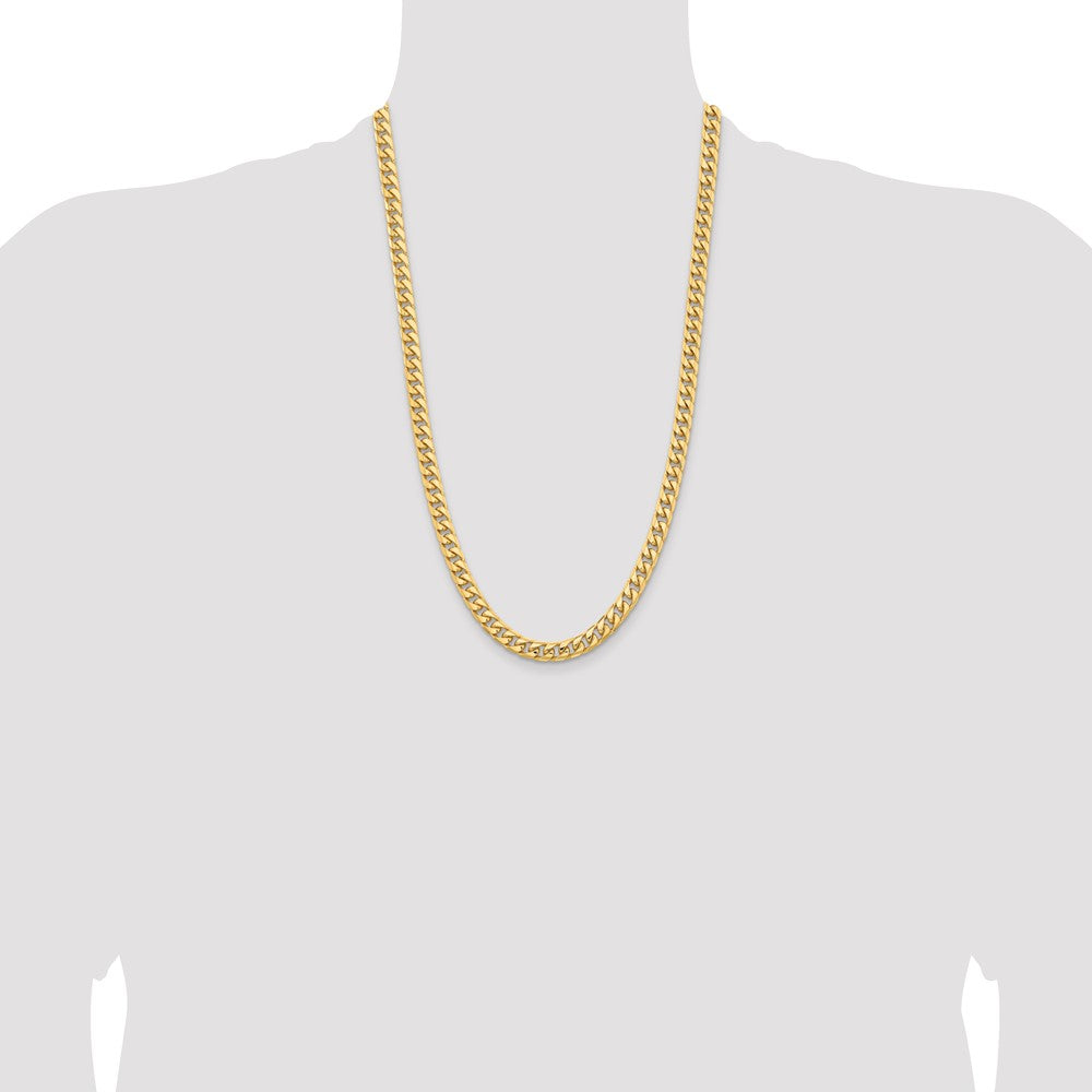 Solid Miami Cuban Link with Lobster Clasp Chain - WBC