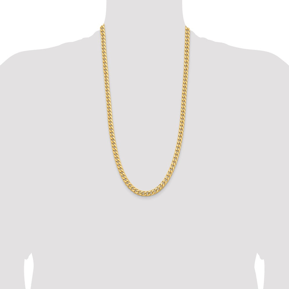 Solid Miami Cuban Link with Lobster Clasp Chain - WBC