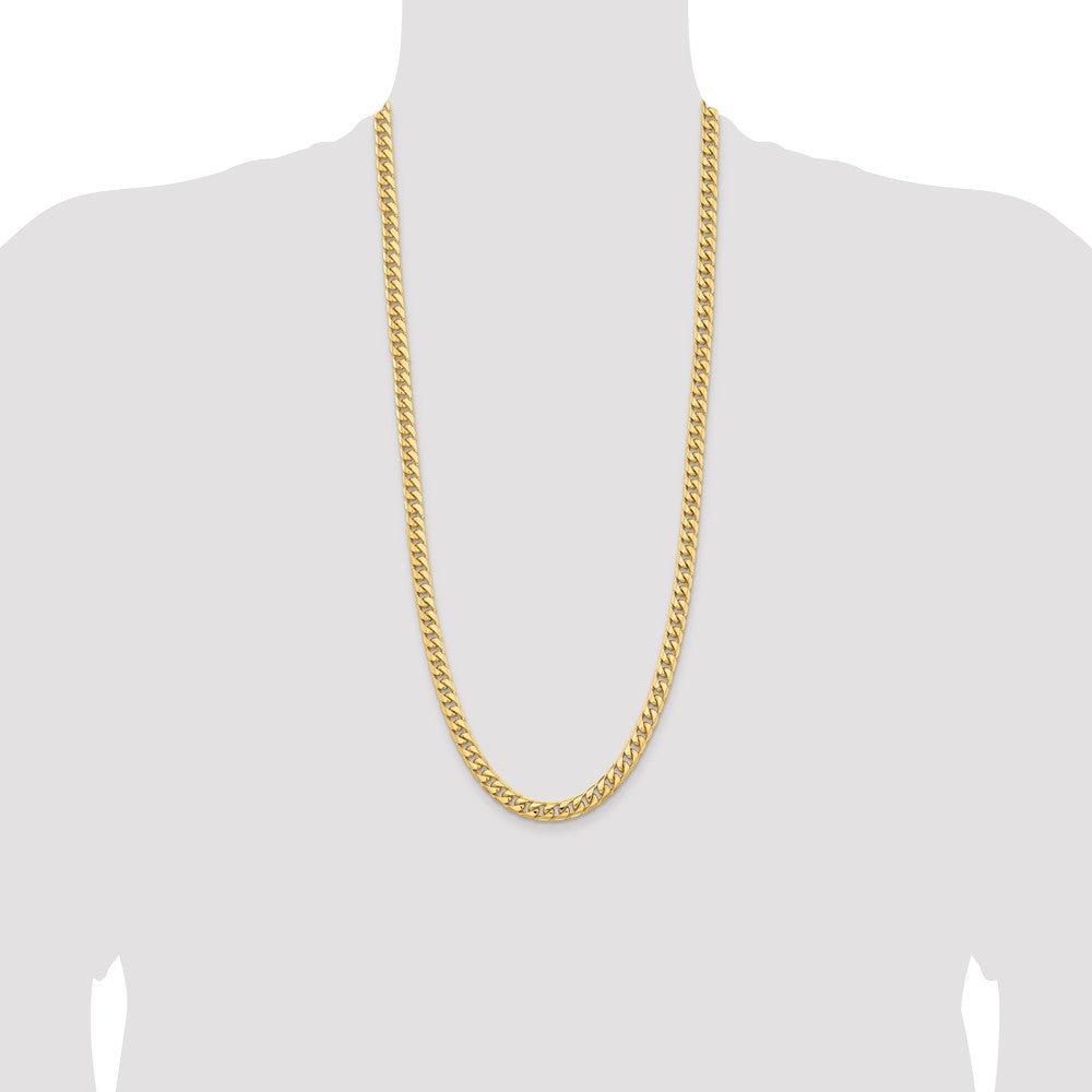 Solid Miami Cuban Link with Lobster Clasp Chain - WBC