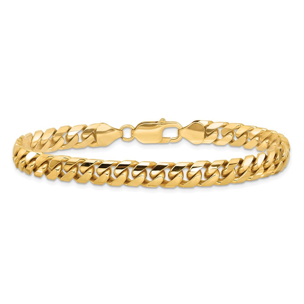 Solid Miami Cuban Link with Lobster Clasp Bracelet - WBC