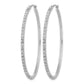 Diamond Fascination Diamond Dust/Accent Round Hoop Earrings - WBC