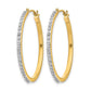 Diamond Fascination Diamond Dust/Accent Round Hoop Earrings - WBC
