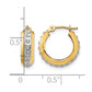 Diamond Fascination Daimond Dust/Accent Round Hoop Earrings - WBC