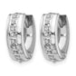 Diamond Fascination Diamond Dust/Accent Round Hinged Hoop Earrings - WBC