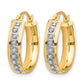 Diamond Fascination Diamond Dust/Accent Round Hoop Earrings - WBC