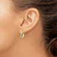 Diamond Fascination Diamond Dust/Accent Round Hoop Earrings - WBC