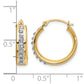 Diamond Fascination Diamond Dust/Accent Round Hoop Earrings - WBC