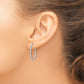 Diamond Fascination Diamond Dust/Accent Round Hoop Earrings - WBC