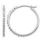 Diamond Fascination Diamond Dust/Accent Round Hoop Earrings - WBC