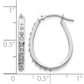 Diamond Fascination Daimond Dust/Accent Oval Hoop Earrings - WBC