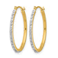 Diamond Fascination Diamond Dust/Accent Round Hoop Earrings - WBC