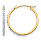 Diamond Fascination Diamond Dust/Accent Round Hoop Earrings - WBC