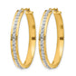 Diamond Fascination Diamond Dust/Accent Round Hoop Earrings - WBC