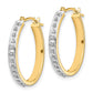 Diamond Fascination Diamond Dust/Accent Round Hinged Hoop Earrings - WBC