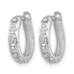 Diamond Fascination Diamond Dust/Accent Round Hinged Hoop Earrings - WBC