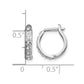 Diamond Fascination Diamond Dust/Accent Round Hinged Hoop Earrings - WBC