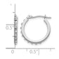 Diamond Fascination Diamond Dust/Accent Round Hoop Earrings - WBC