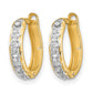 Diamond Fascination Diamond Dust/Accent Round Hinged Hoop Earrings - WBC
