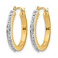 Diamond Fascination Diamond Dust/Accent Round Hoop Earrings - WBC