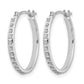 Diamond Fascination Diamond Dust/Accent Round Hoop Earrings - WBC