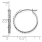 Diamond Fascination Diamond Dust/Accent Round Hoop Earrings - WBC