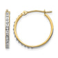 Diamond Fascination Diamond Dust/Accent Round Hoop Earrings - WBC