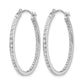 Diamond Fascination Diamond Dust/Accent Round Hoop Earrings - WBC