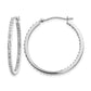Diamond Fascination Diamond Dust/Accent Round Hoop Earrings - WBC