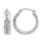 Diamond Fascination Diamond Dust/Accent Round Hoop Earrings - WBC