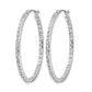 Diamond Fascination Diamond Dust/Accent Round In/Out Hoop Earrings - WBC