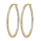 Diamond Fascination Diamond Dust/Accent Round In/Out Hoop Earrings - WBC