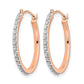 Diamond Fascination Diamond Dust/Accent Round Hoop Earrings - WBC