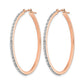 Diamond Fascination Diamond Dust/Accent Round Hoop Earrings - WBC