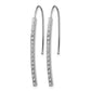 Diamond Fascination Diamond Dust/Accent Curved Bar French Wire Earrings - WBC