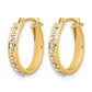 Diamond Fascination Diamond Dust/Accent Round Hoop Earrings - WBC